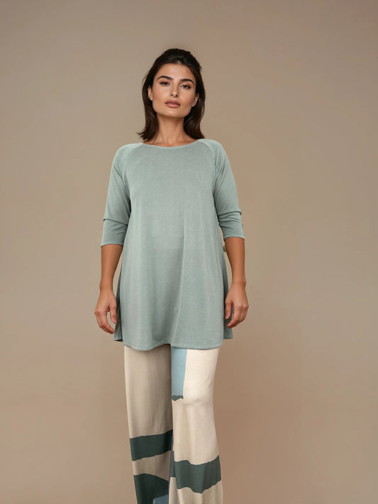 Top Evasé LOLA Verde Agua