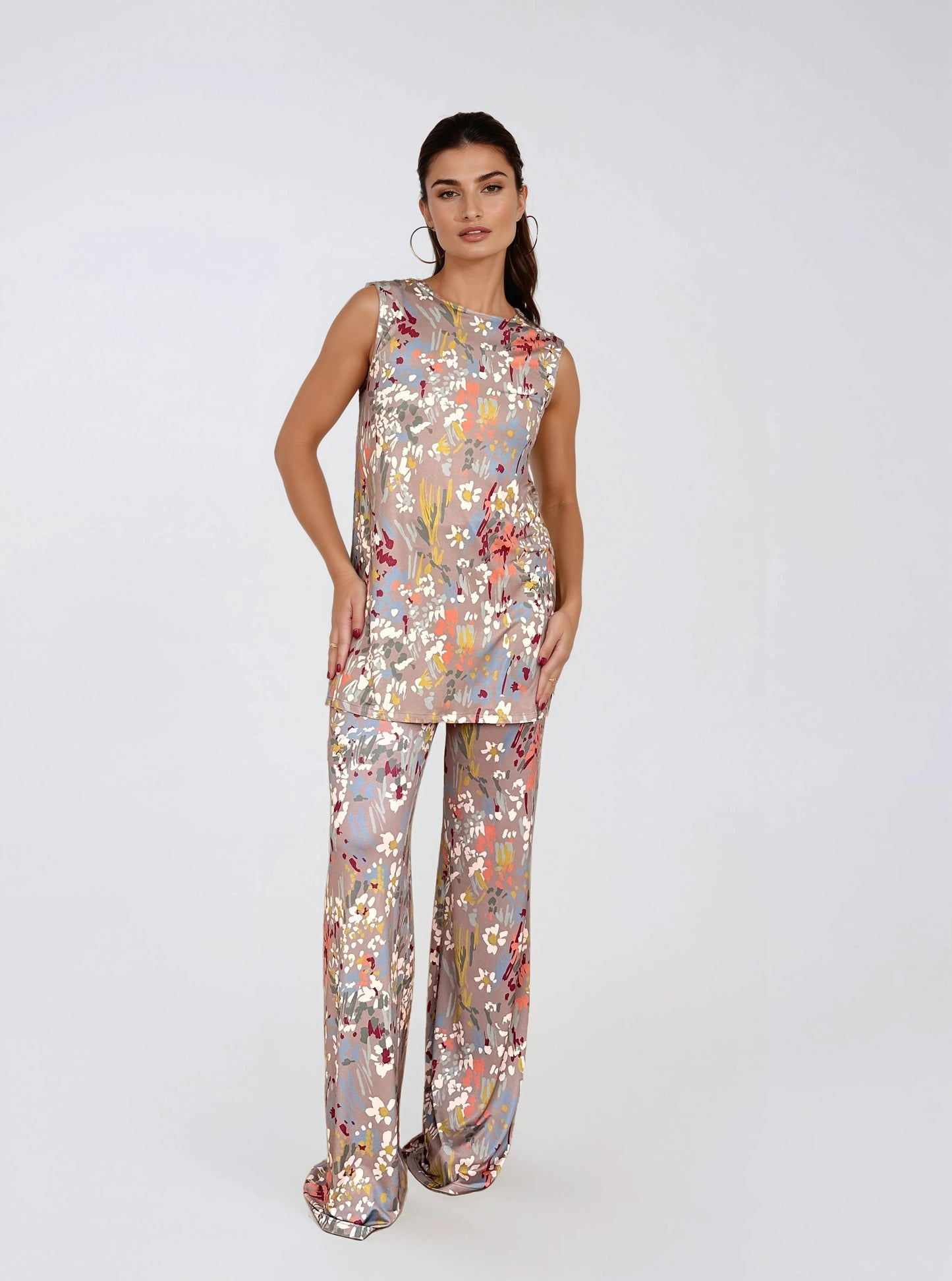 Pantalón MANOLITA Básico Estampado Botánico