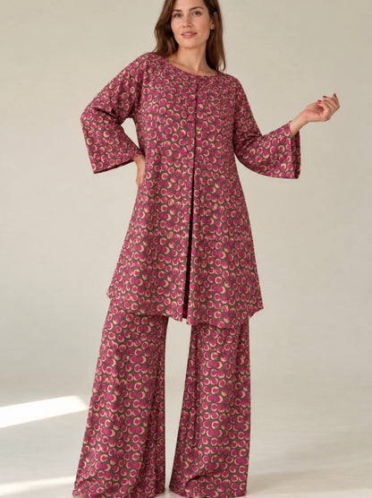 PREVENTA · Pantalón MANOLITA OLA Estampado Moras · Envío 2/11/26