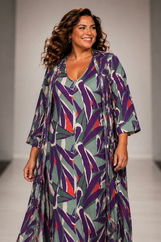 Kimono SAONA estampado Tropical
