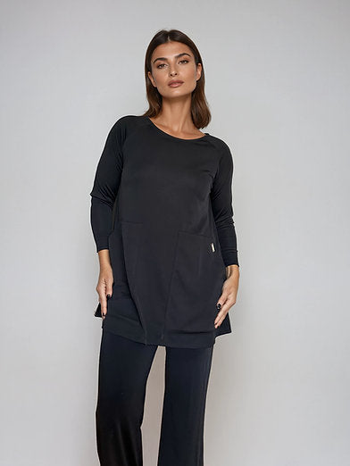 Top Evasé LOLA Negro-Negro