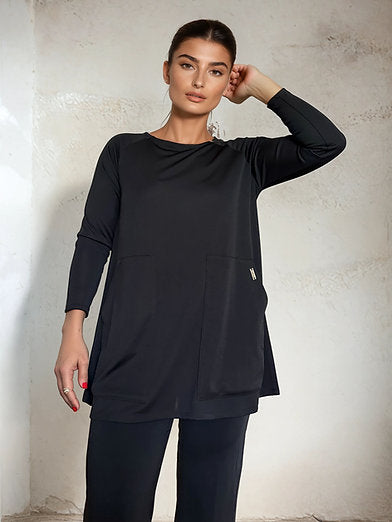 Top Evasé LOLA Negro-Negro