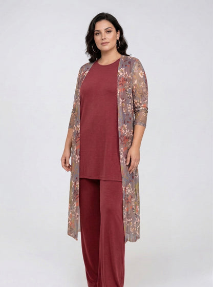 Pantalón MANOLITA Básico Modal Grana