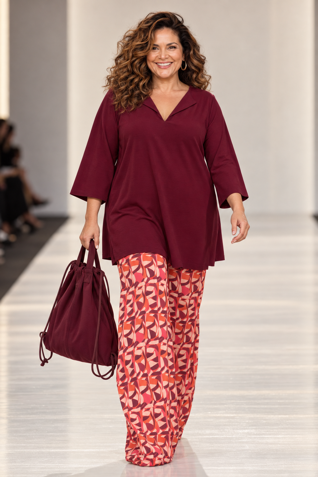 Top Evasé DANIELA Punto Crepe Oporto