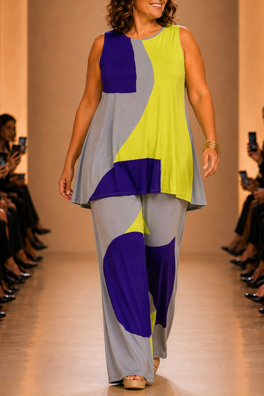 Pantalón MANOLITA Básico Artwork Morado