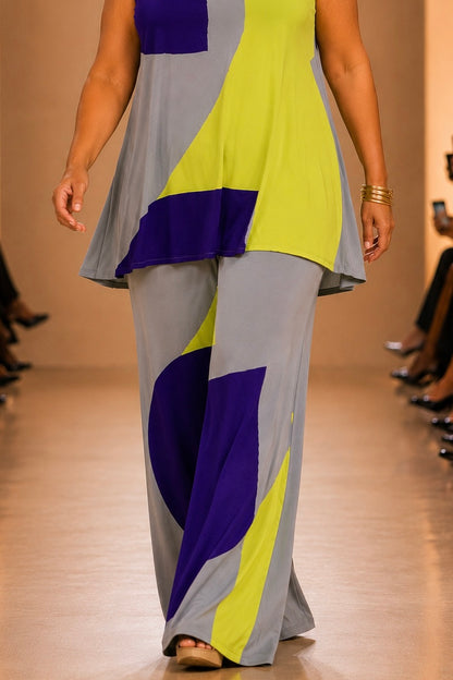 Pantalón MANOLITA Básico Artwork Morado