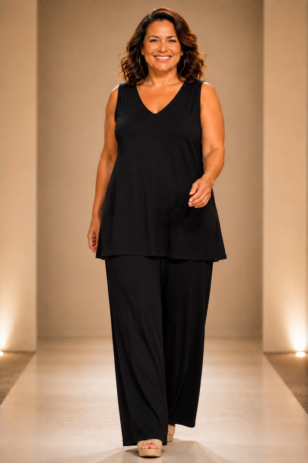 Pantalón MANOLITA Básico BambúNegro