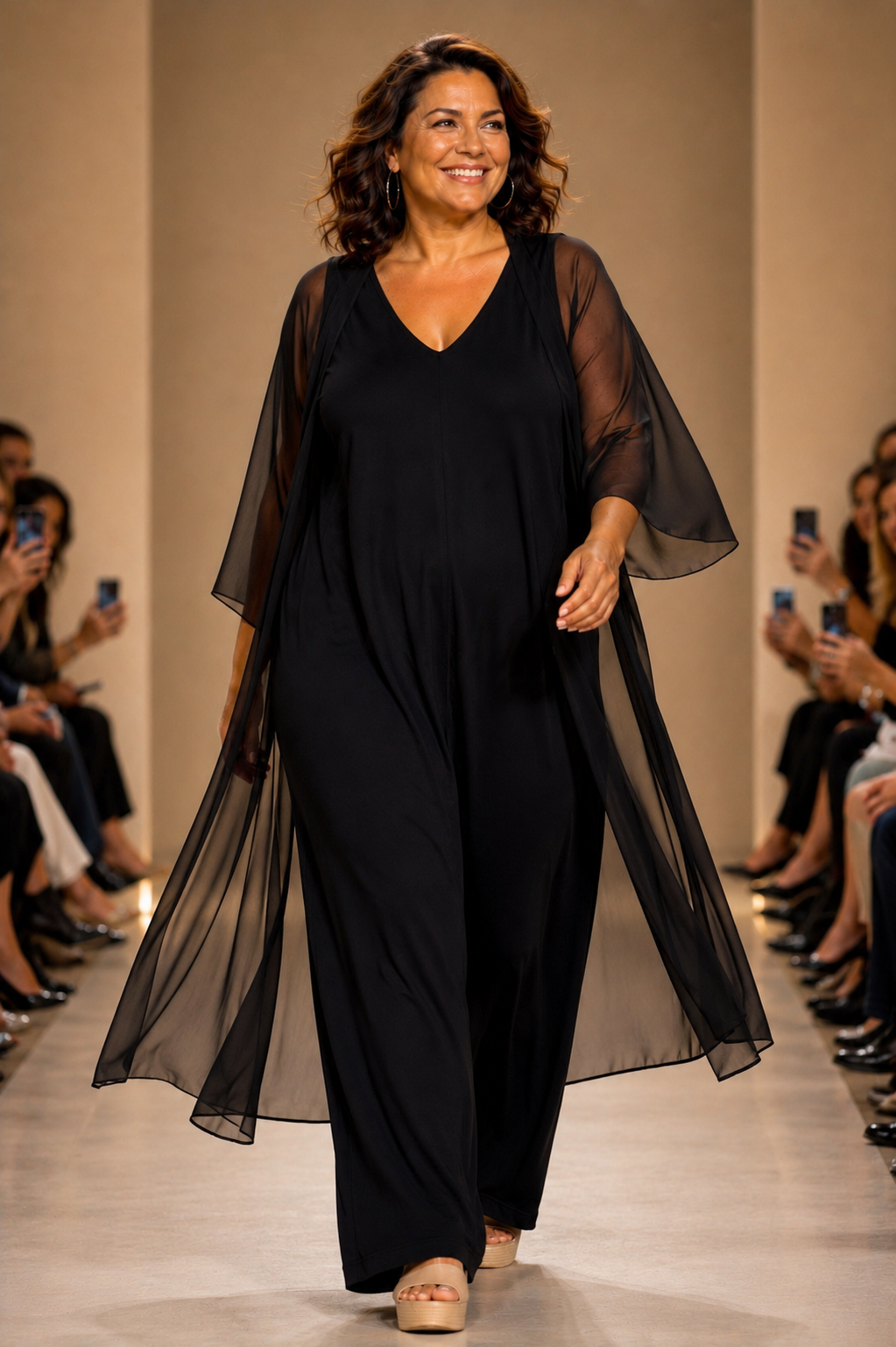 Kimono SAONA TUL Negro