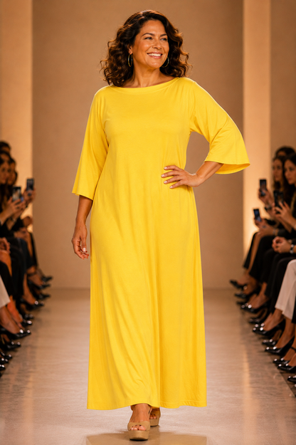 Vestido Largo GALI Amarillo