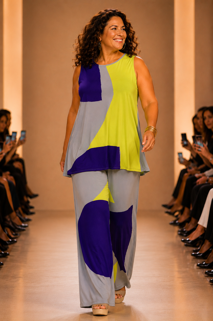 Pantalón MANOLITA Básico Artwork Morado
