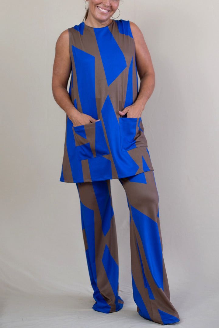 MANOLITA Rorschach Print Trousers