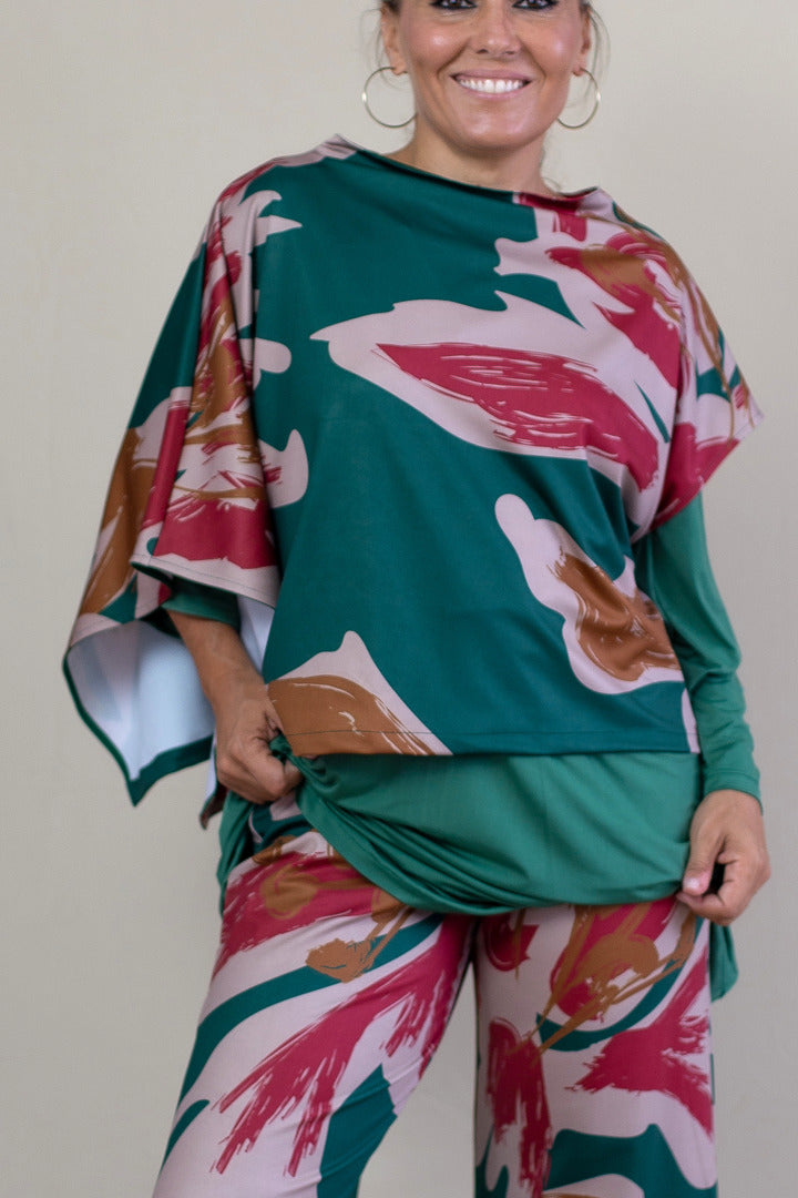 Capelina de Lycra ANE Estampada Clavel