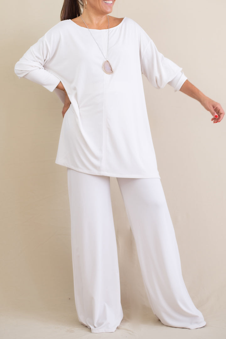 Pantalón MANOLITA Crepe Hielo