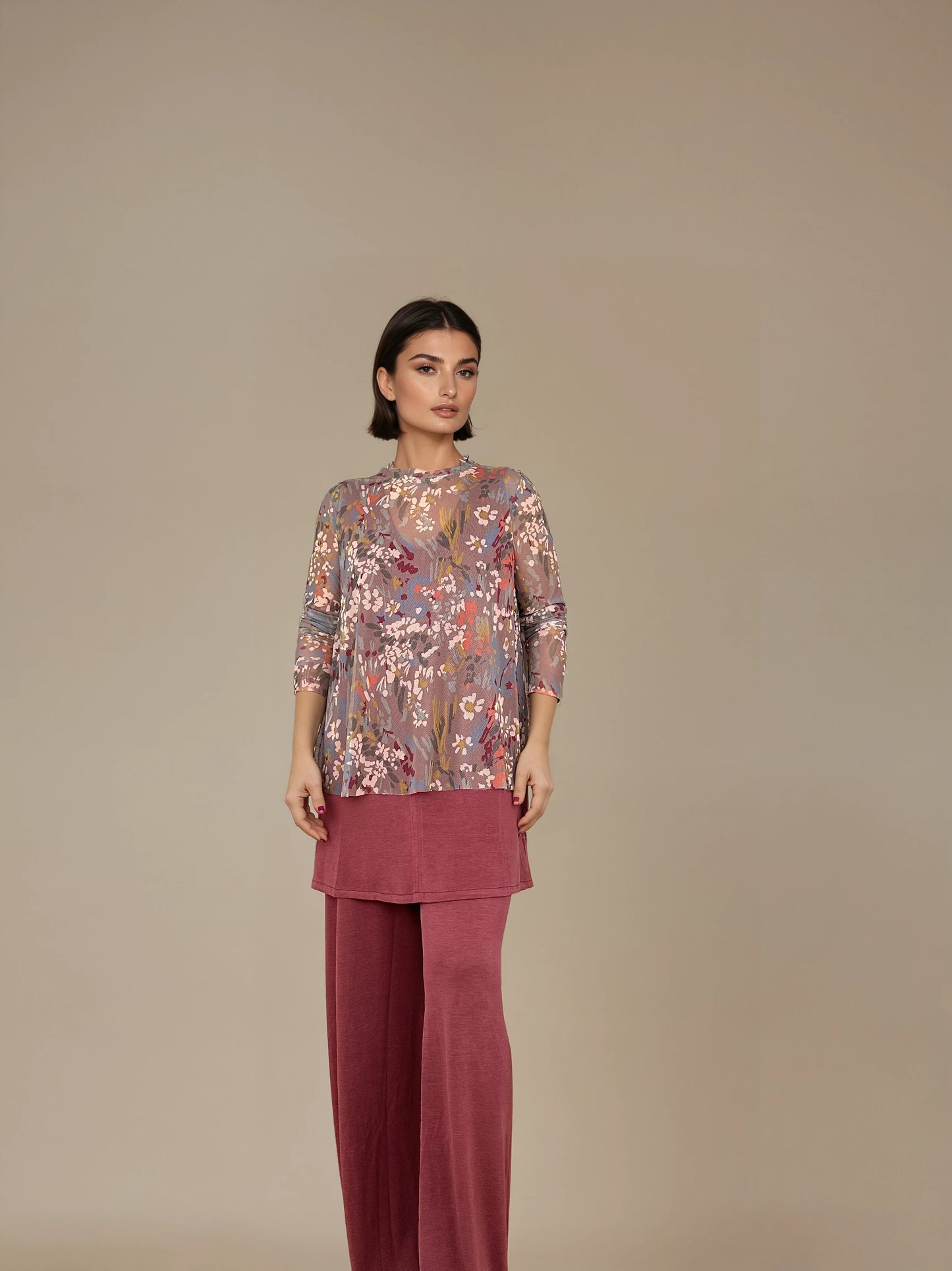 Top Evasé GEMMA Tul Botánico