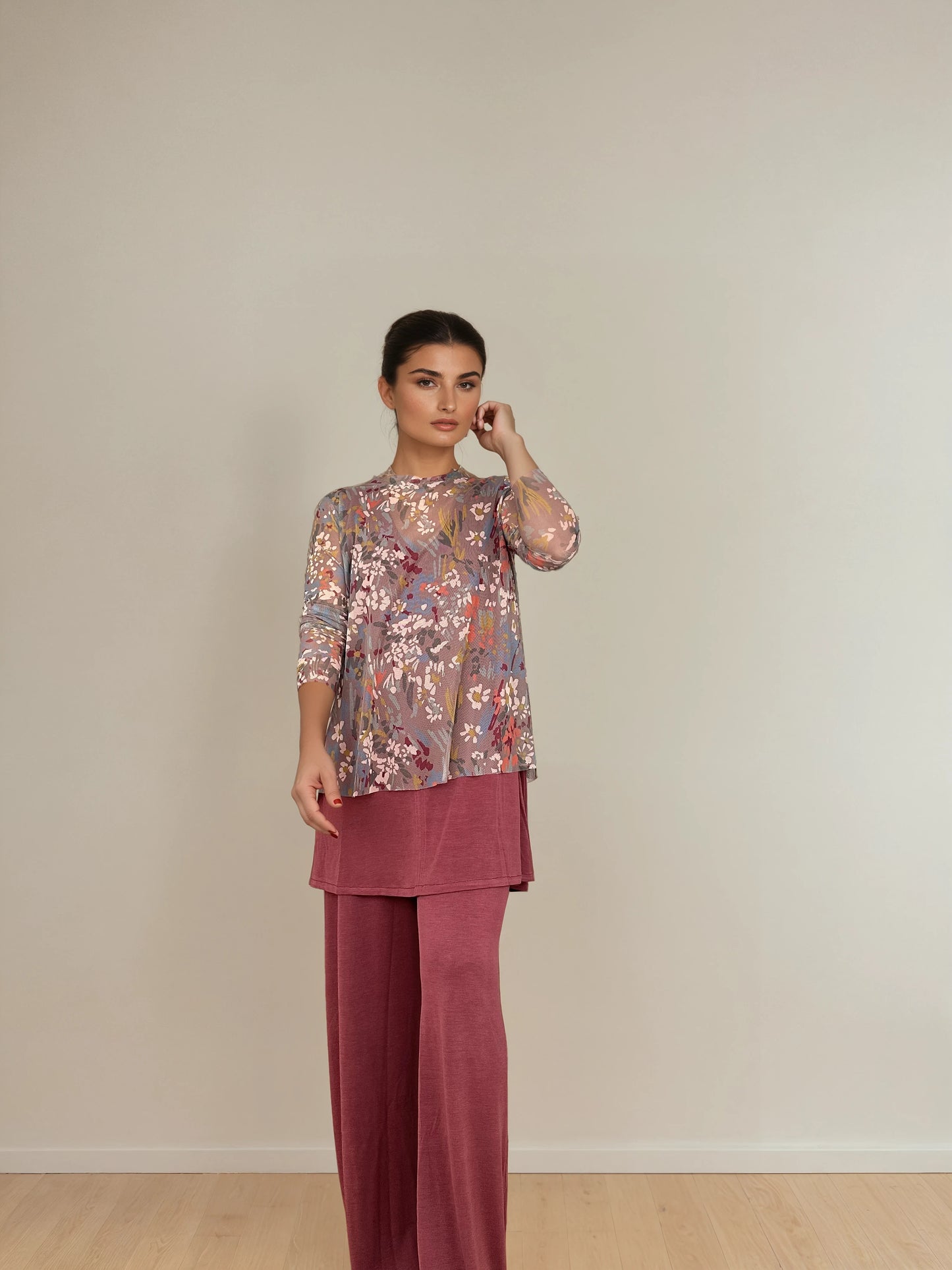 Top Evasé GEMMA Tul Botánico