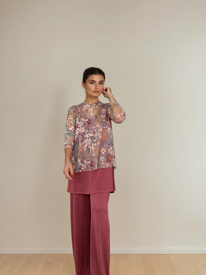 Top Evasé GEMMA Tul Botánico