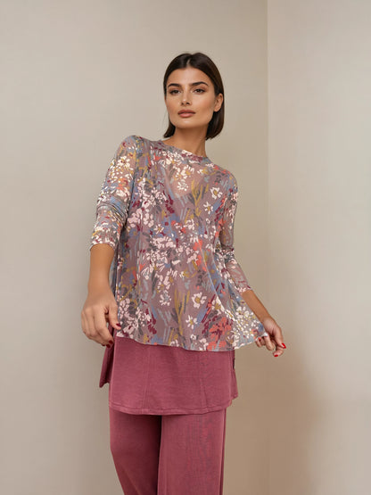 Top Evasé GEMMA Tul Botánico