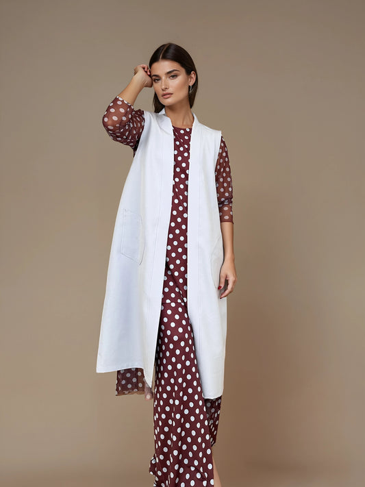 Chaleco Estructurado BARI Celeste