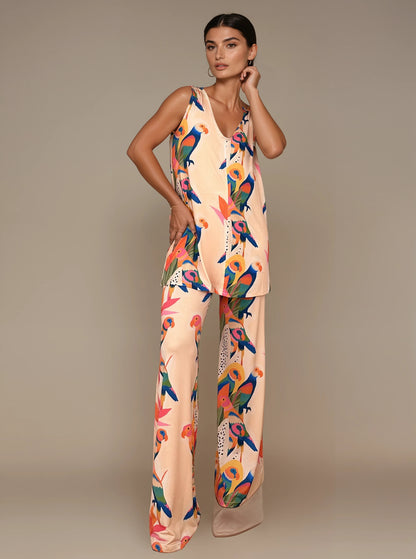 Top Largo Twist NIEVES Sin Mangas Loros