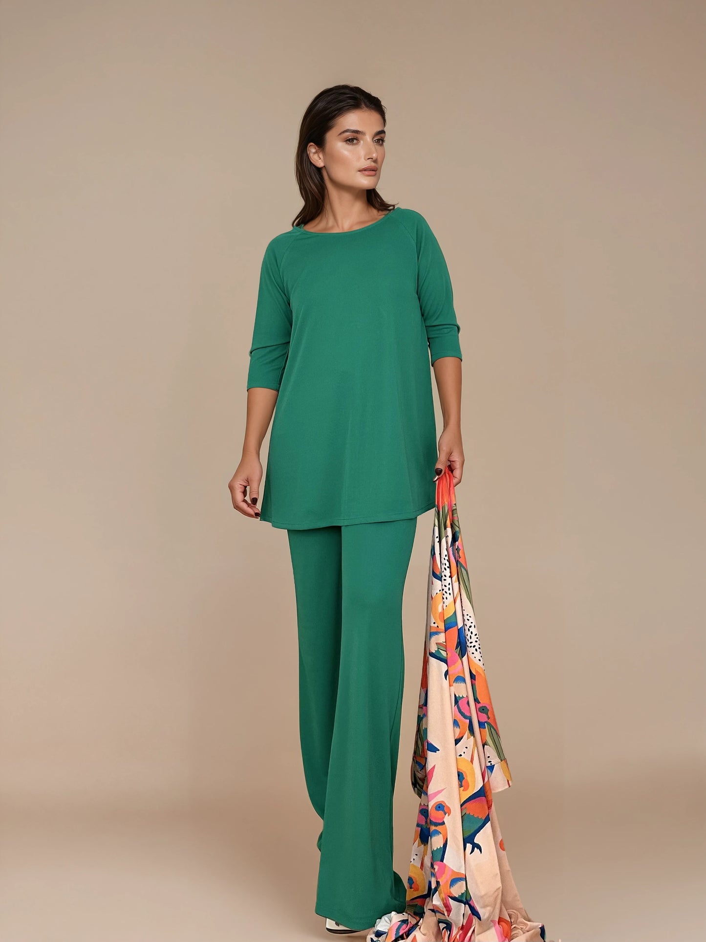 Pantalón MANOLITA Básico Esmeralda