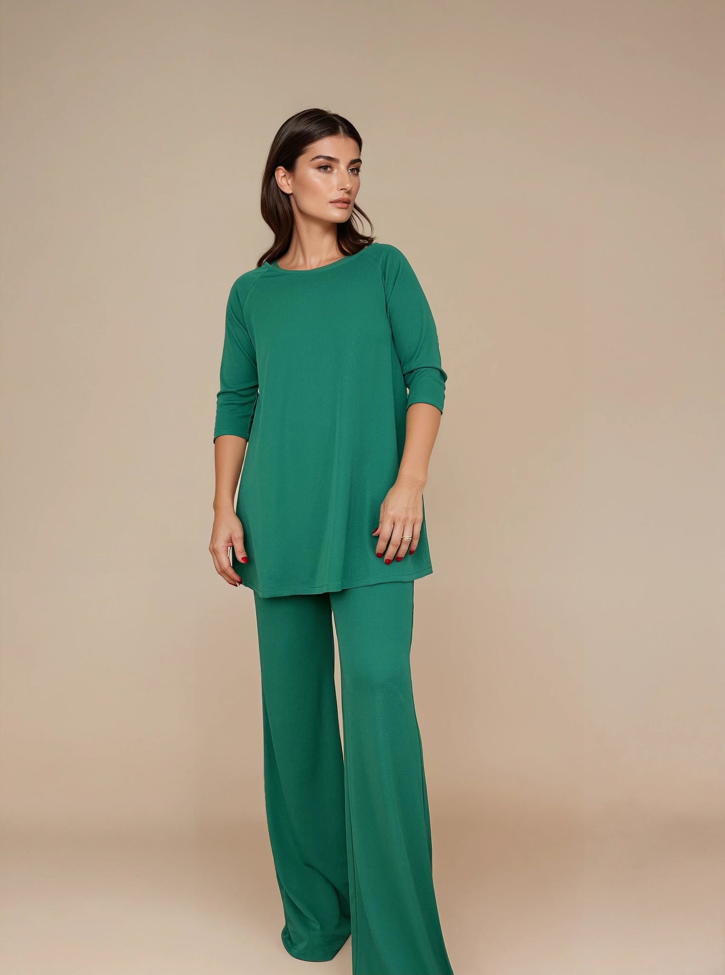 Pantalón MANOLITA Básico Esmeralda