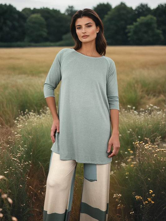 Top Evasé LOLA Verde Agua