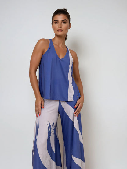 Pantalón MANOLITA Animal Blue