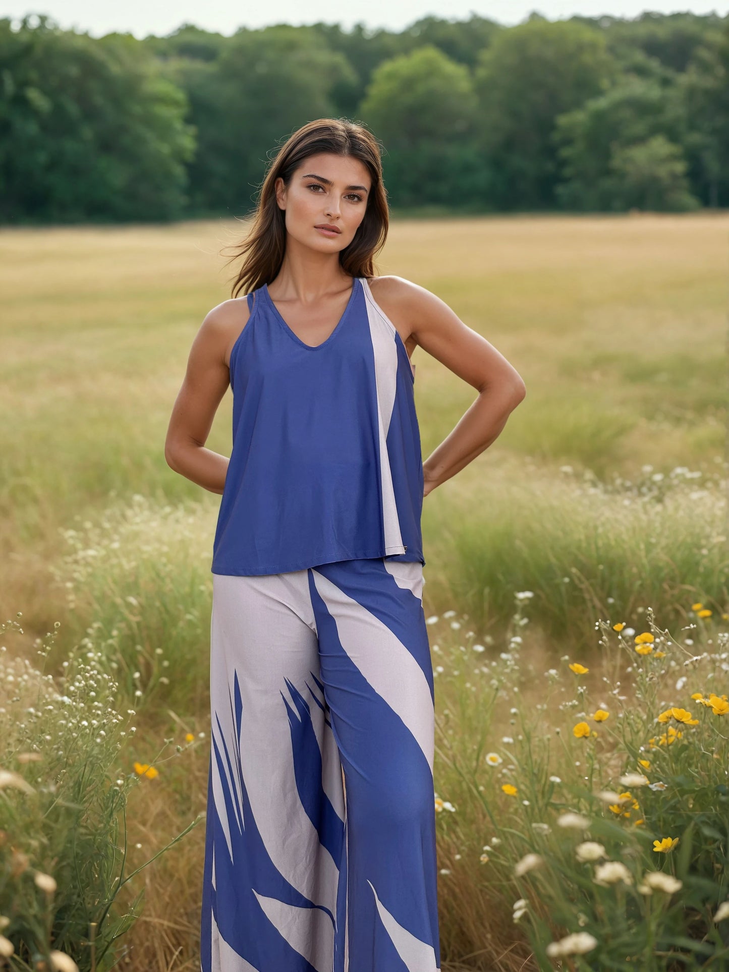 Pantalón MANOLITA Animal Blue