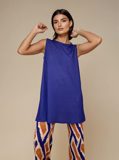 MANOLITA Trousers Geometric Curry Print