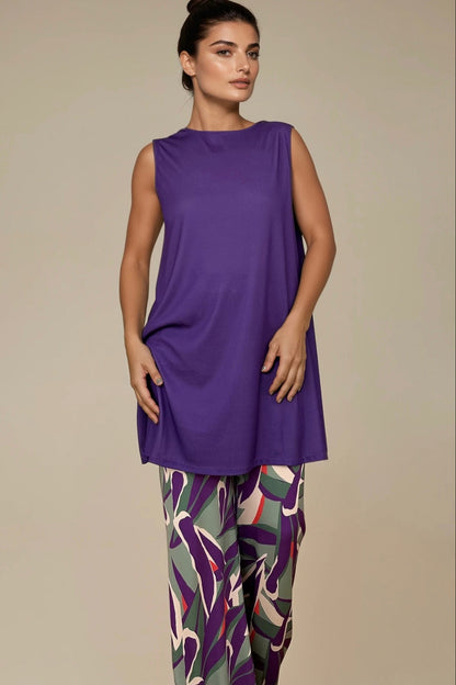 MANOLITA Trousers Geometric Curry Print