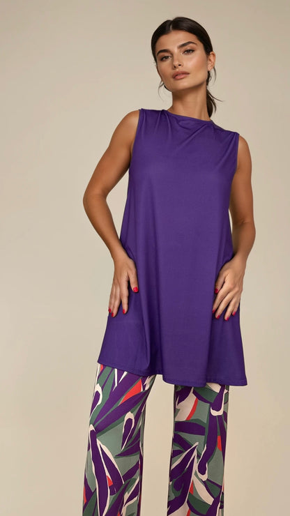 MANOLITA Trousers Geometric Curry Print