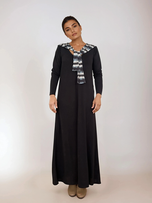 Vestido Largo LUSET estampado IKAT