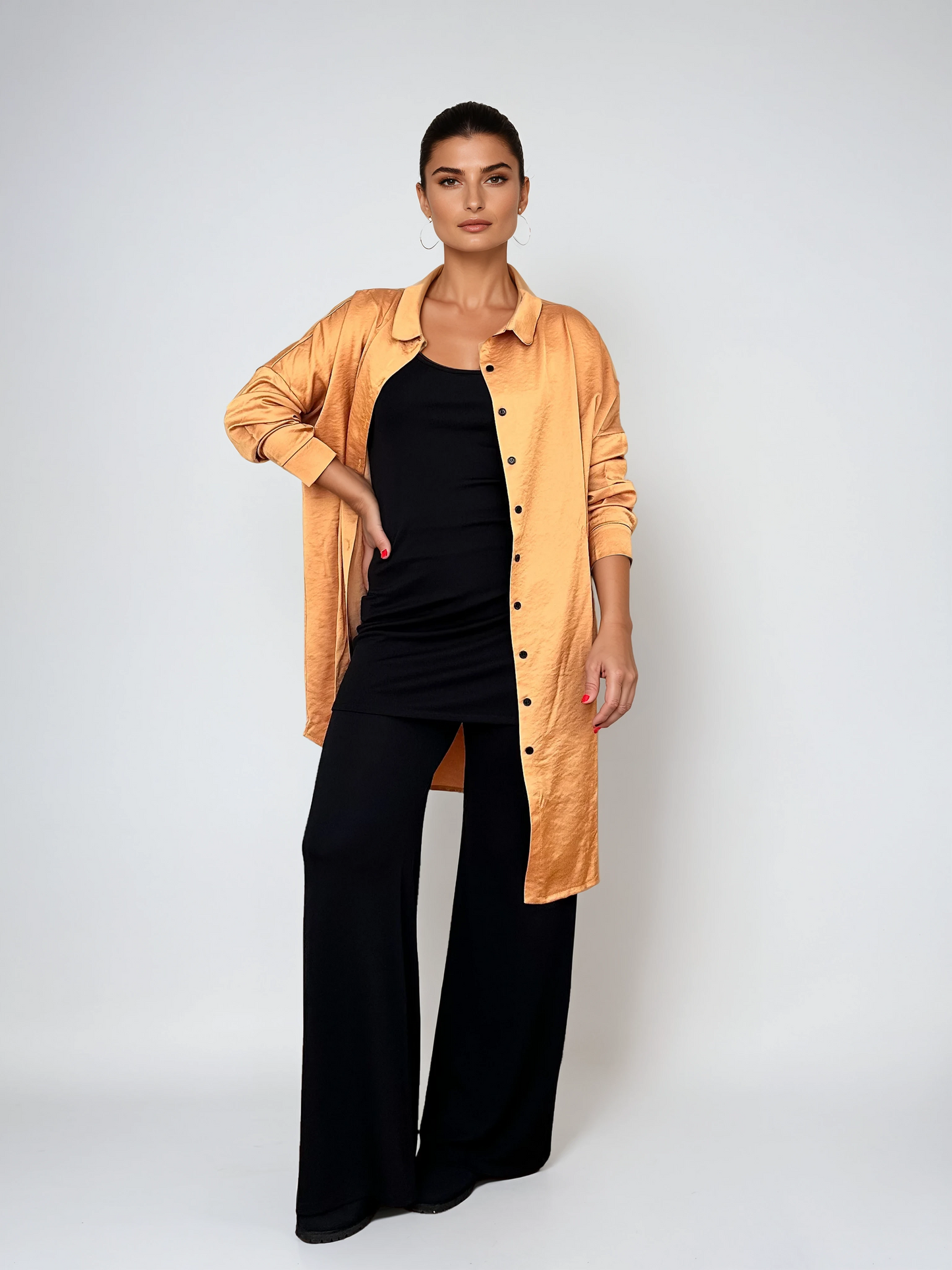 Pantalón MANOLITA Básico Crepe Negro