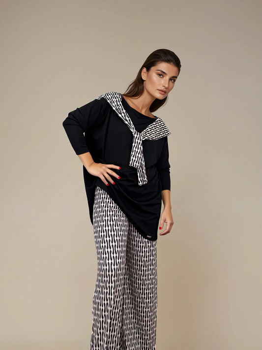 Pantalón MANOLITA Estampado Bastones