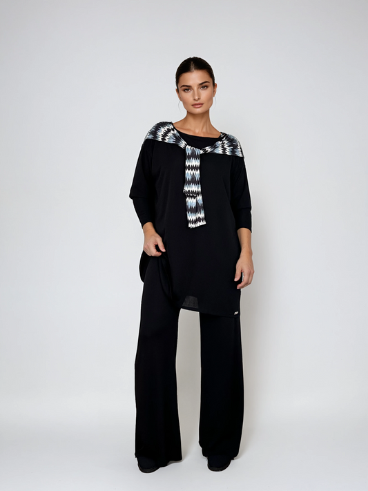 Pantalón MANOLITA Básico Crepe Negro