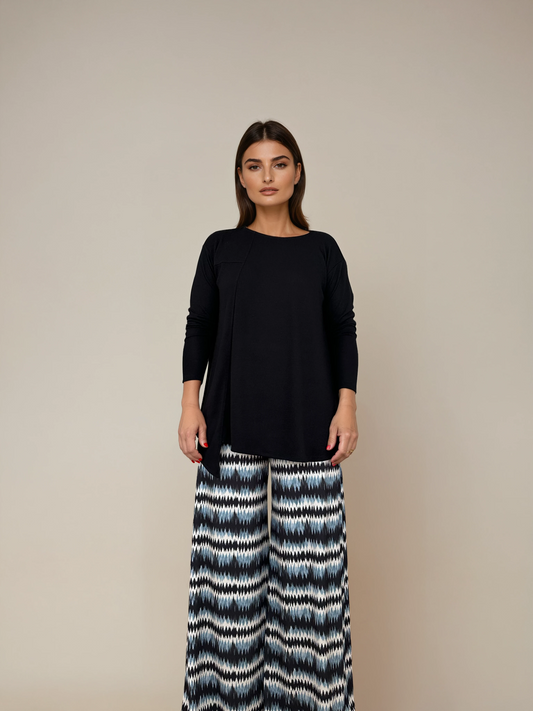 Top Evasé RAQUEL Negro