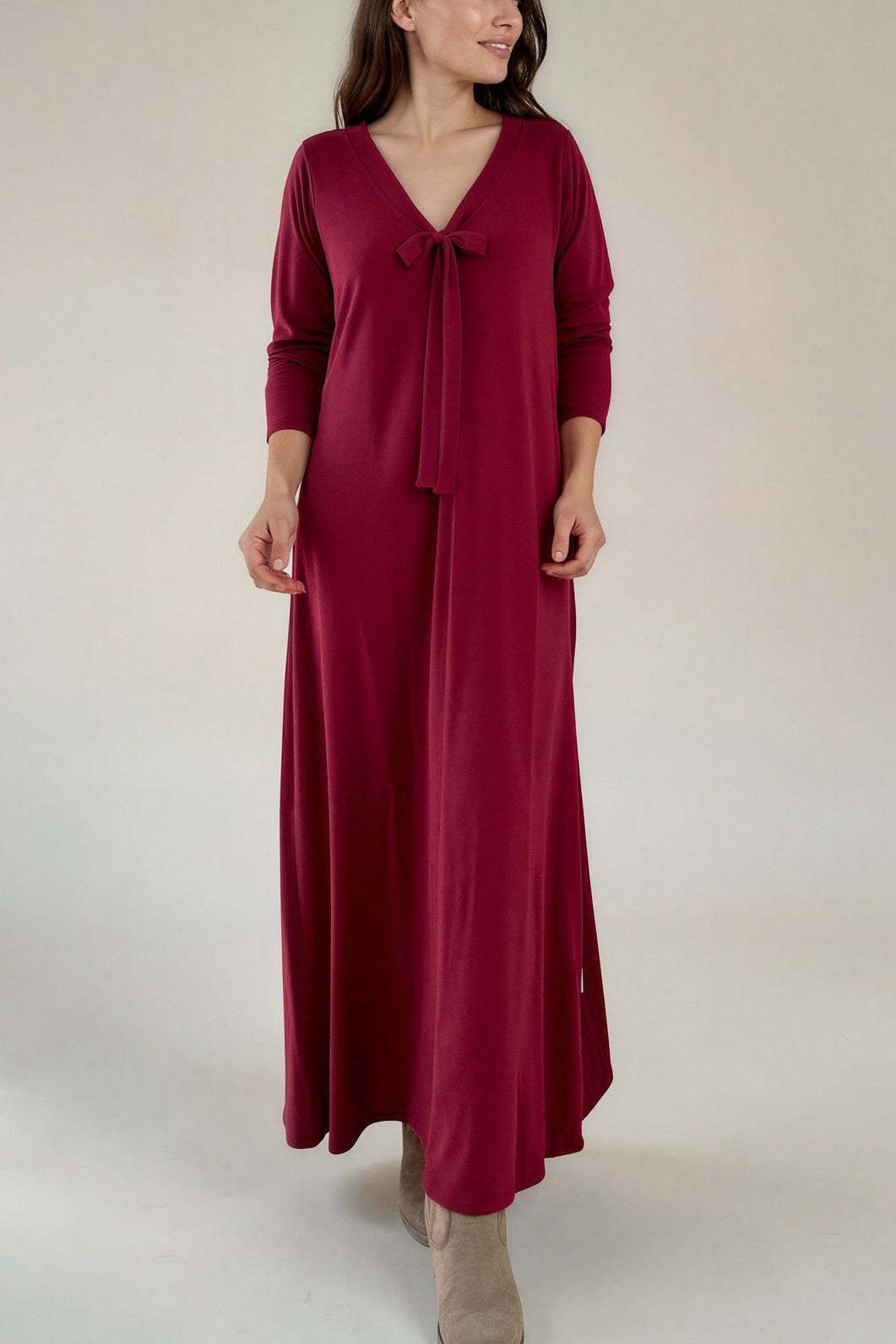 Vestido Largo GALI Granate