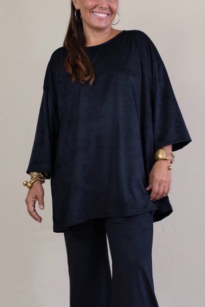 Top Recto SANDRA Antelina Negro