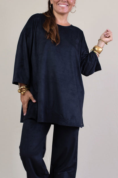 Top Recto SANDRA Antelina Negro