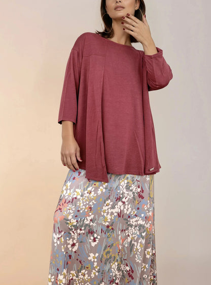 Top Evasé RAQUEL Modal Grana