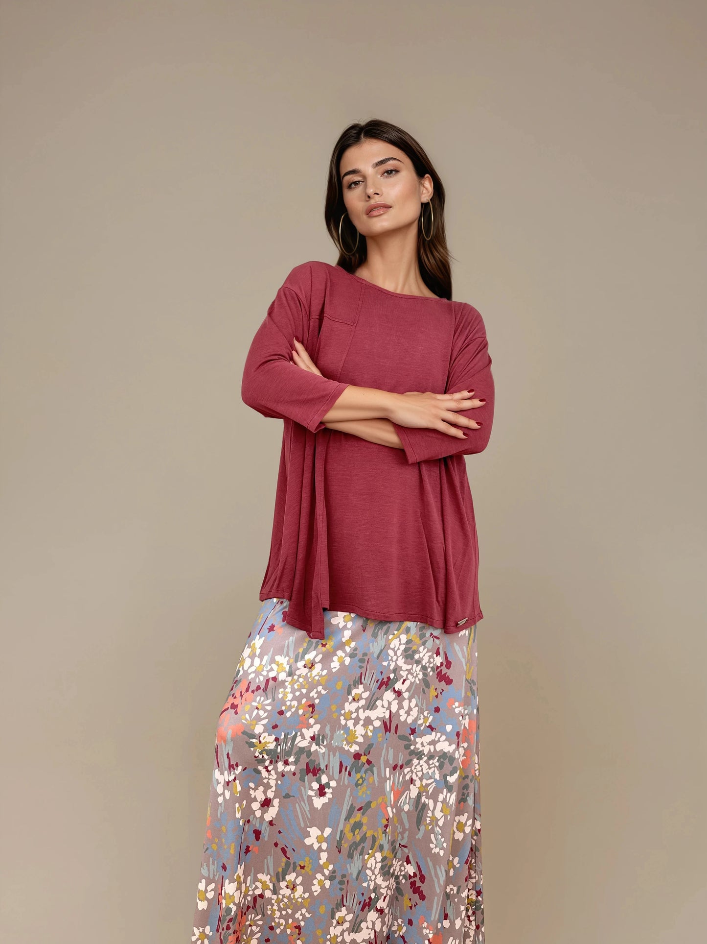 Top Evasé RAQUEL Modal Grana