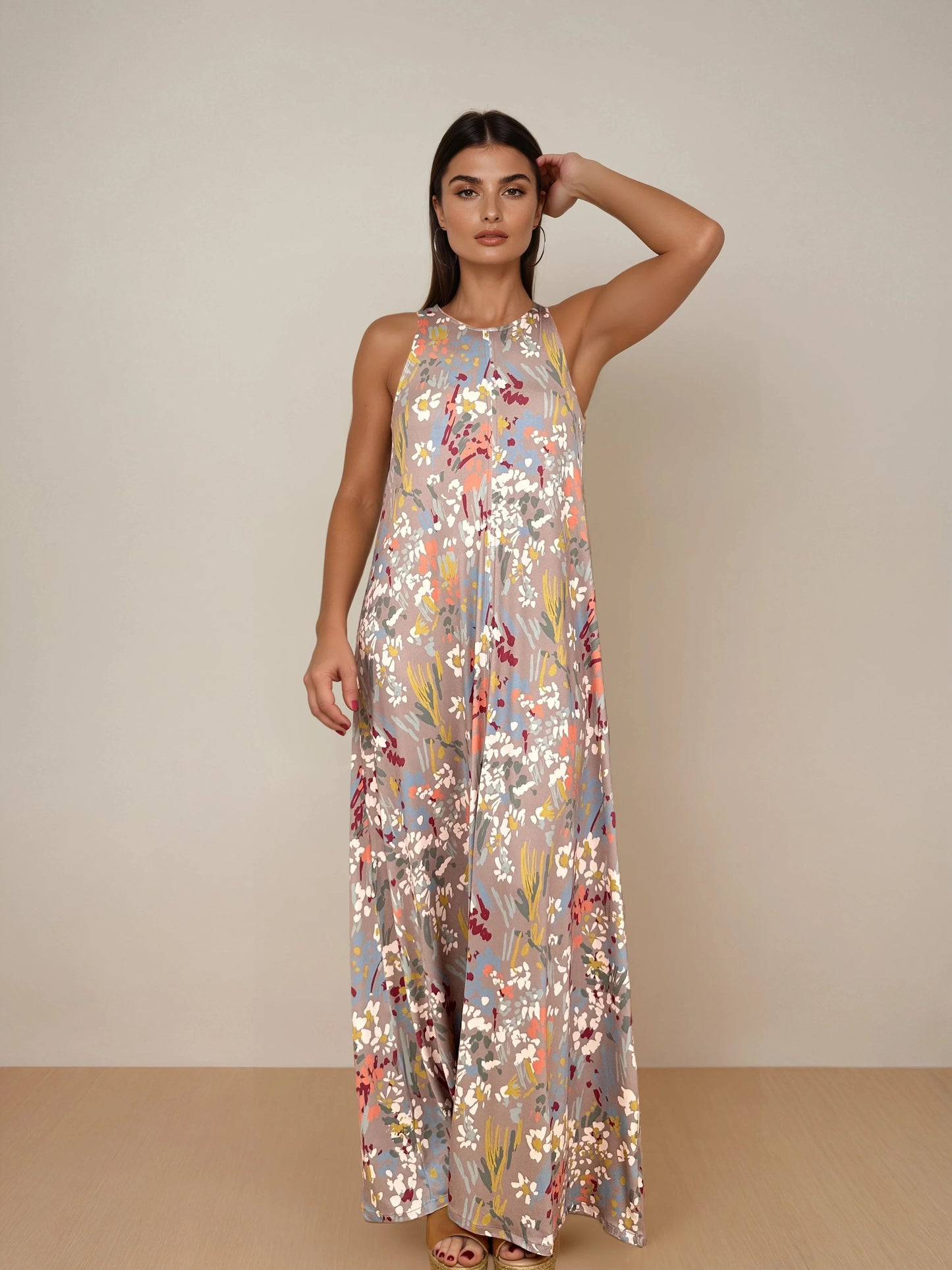 Vestido Largo SUSI estampado Botánico