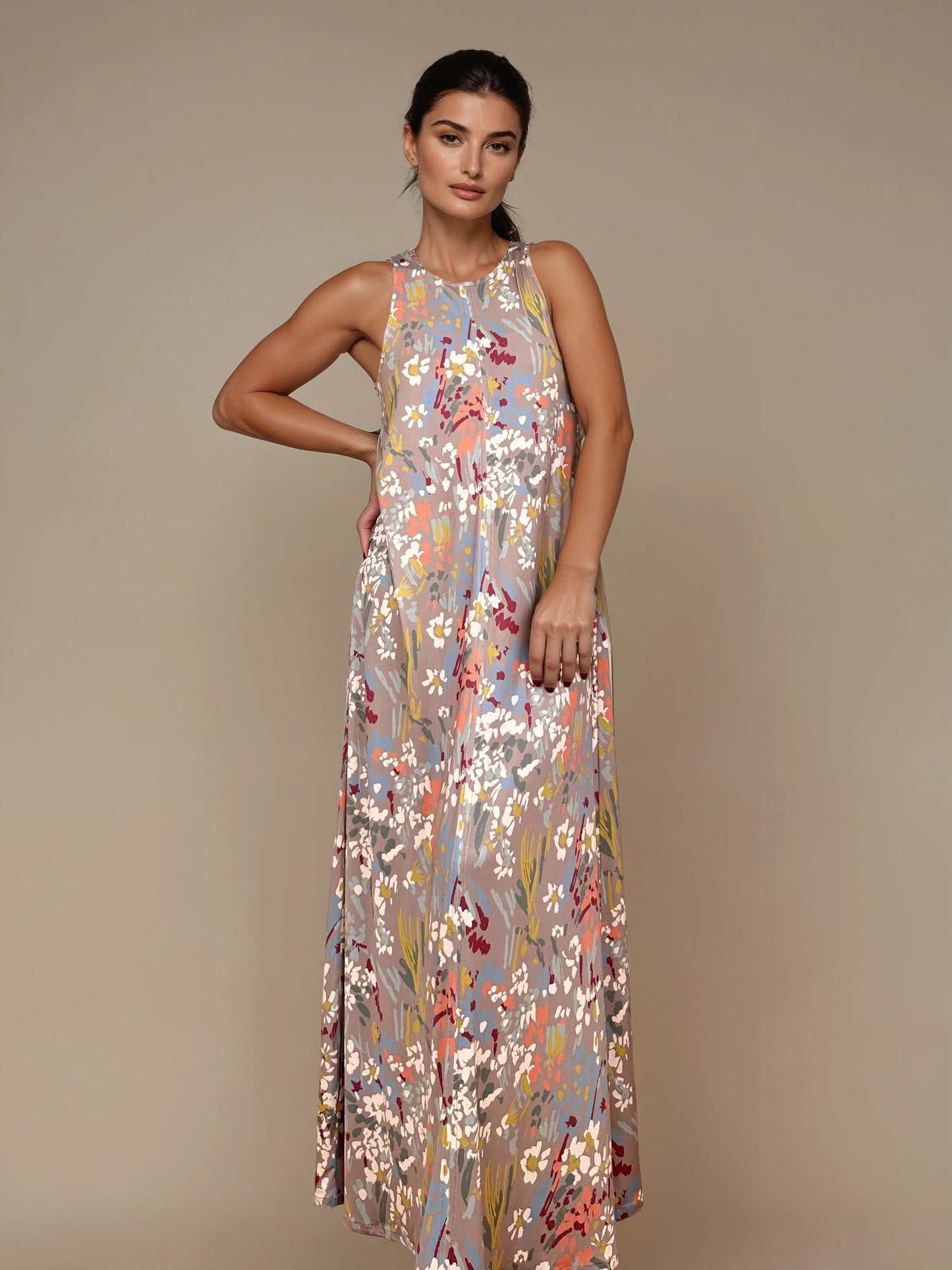 Vestido Largo SUSI estampado Botánico