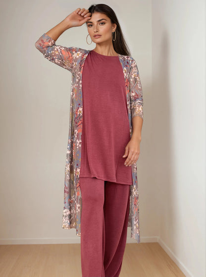 Pantalón MANOLITA Básico Modal Grana