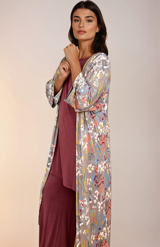 Kimono SAONA Estampado Botánico