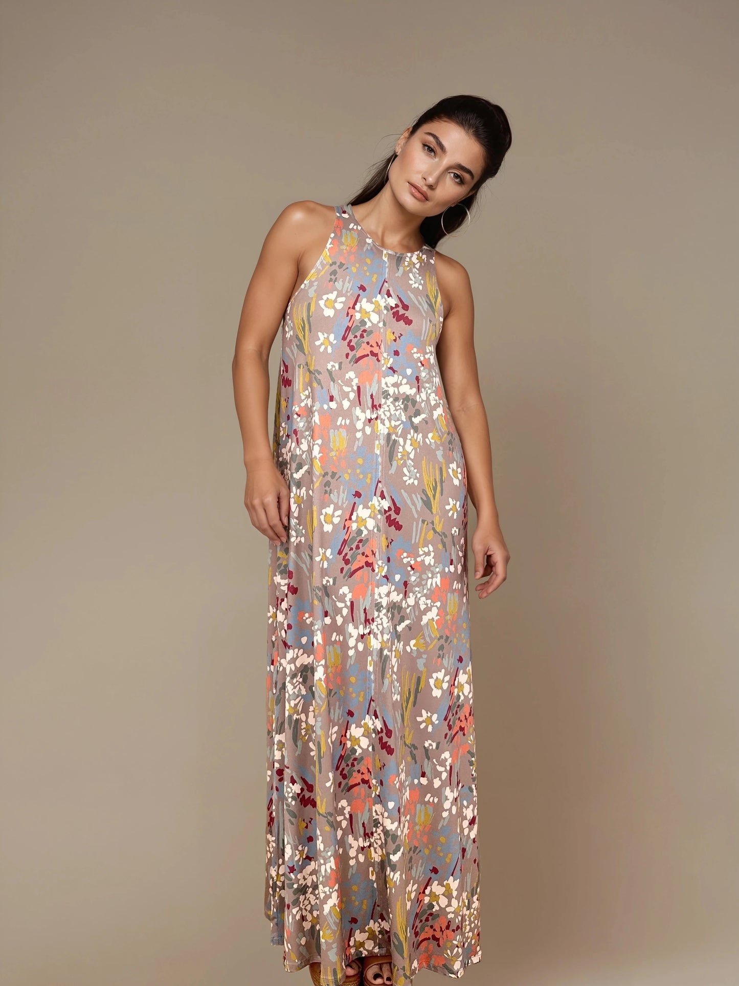 Vestido Largo SUSI estampado Botánico
