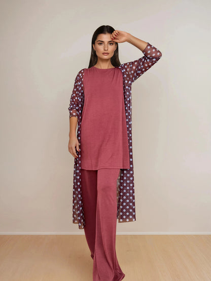 Pantalón MANOLITA Básico Modal Grana
