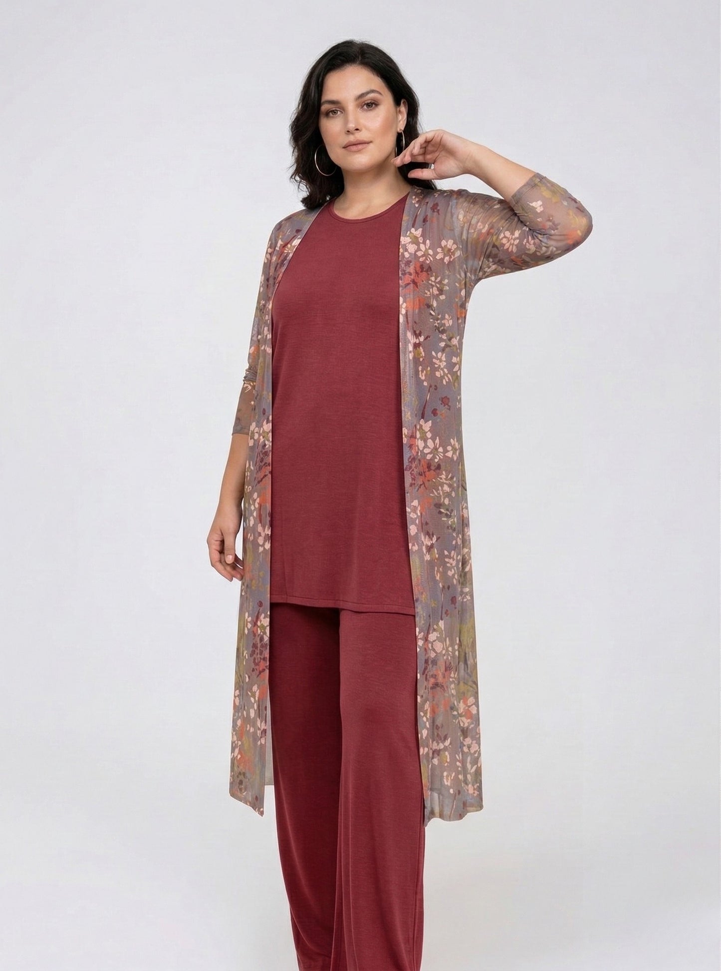 Pantalón MANOLITA Básico Modal Grana