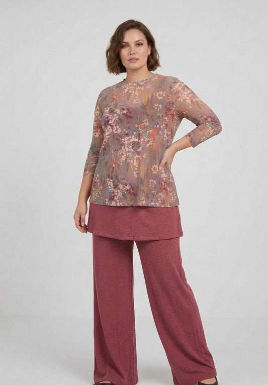 Pantalón MANOLITA Básico Modal Grana
