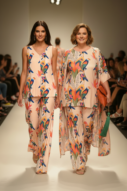 Top Largo Twist NIEVES Sin Mangas Loros